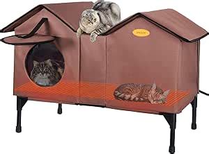 Casa Elevada Para Gatos Exteriores Con Calefacci N Extragrande Para