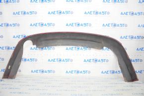 Губа заднего бампера Ford Fusion mk5 13-18 под 1 трубу, надлом, прижата ...