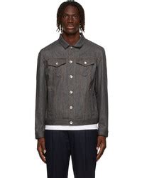 Brunello Cucinelli Grey Wool Denim Four Pocket Jacket 2 495 SSENSE