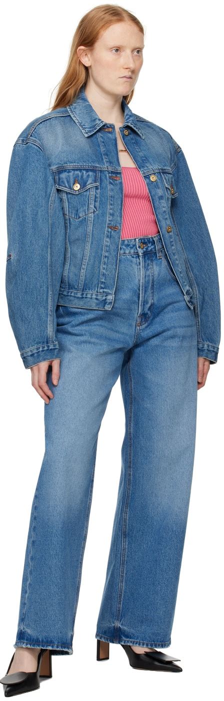 JACQUEMUS Blue Les Sculptures La veste de Nîmes Denim Jacket Jacquemus