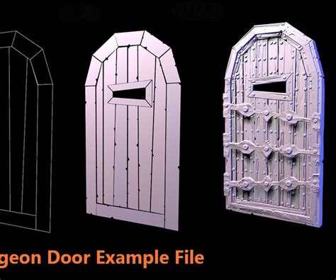 Artstation Houdini Indie Stylized Dungeon Door Example File Tutorials