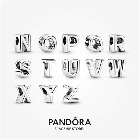 Pandora จี้ตัวอักษร สีเงิน เครื่องประดับเงิน Y806 Shopee Thailand