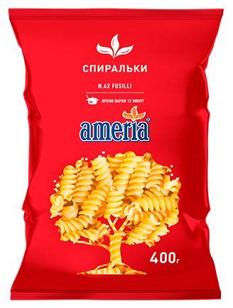 30 шт. по 400 г., Макароны спиральки, Ameria - купить с доставкой по ...