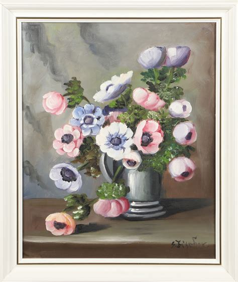 Images For Oidentifierad Konstn R Flower Still Life Oil On