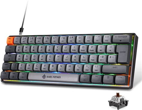 Magic Refiner Mk Gaming Keyboard Mini Mechanical Compact Wired