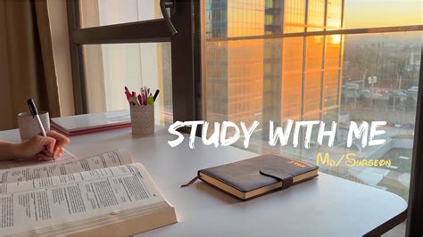 2 Hour Study With Me 📚 No Music 10 Min Break Sunset 🌇 Youtube