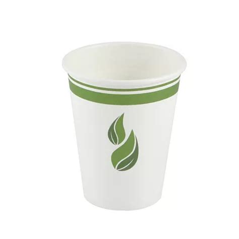 Oz PLA Lined Compostable Hot Or Cold Drink Paper Cups Case Food Service ALSUPERSALES