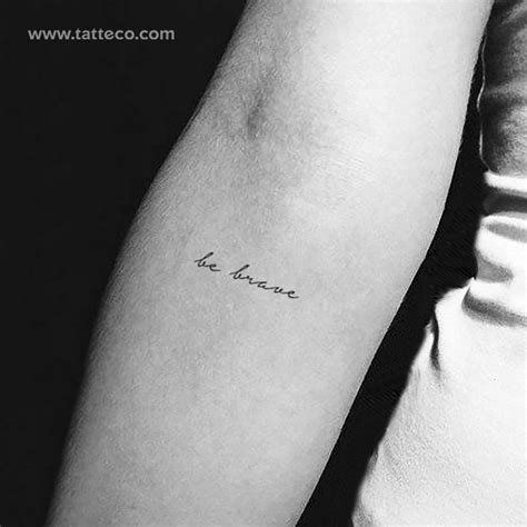 Be Brave Temporary Tattoo - Set of 3 – Tatteco