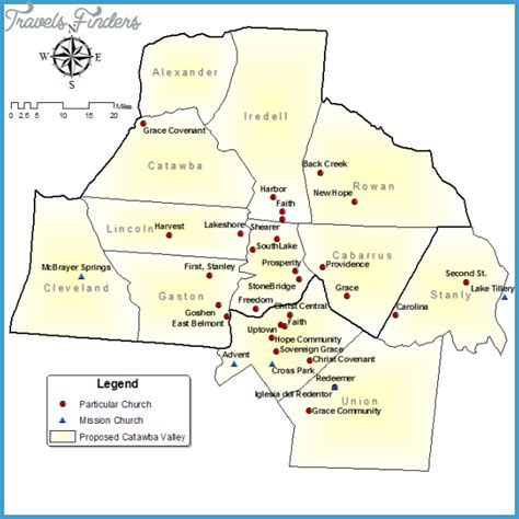 Charlotte Metro Map - TravelsFinders.Com