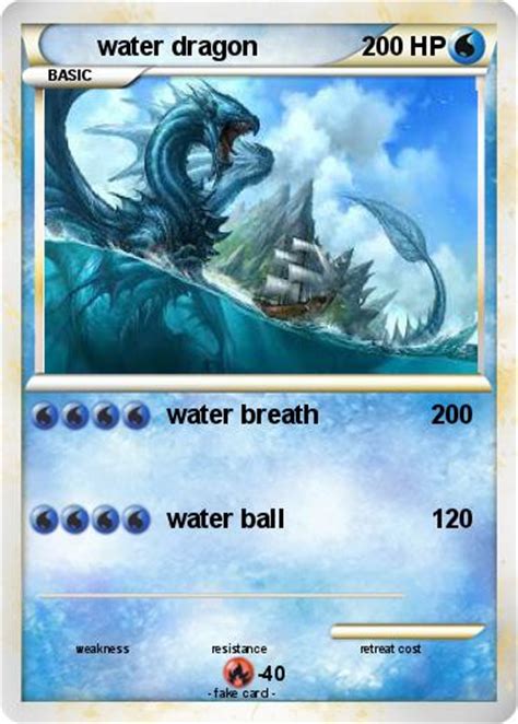 Pokémon water dragon 260 260 - water breath - My Pokemon Card