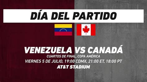 Venezuela Vs Canad Frente A Frente Copa Am Rica 2024 YouTube