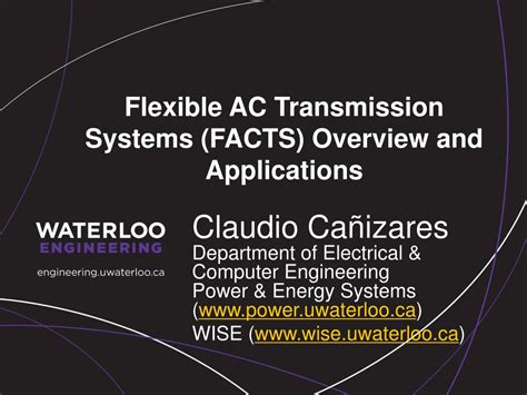 Ppt Flexible Ac Transmission Systems Facts Overview And Applications Powerpoint Presentation