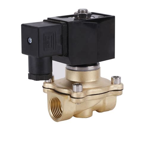 Ac V Npt Brass Solenoid Valve Normally Closed Way Position