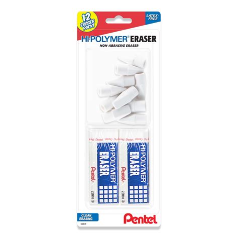 Pentel Hi-Polymer Erasers - White - Shop Erasers & ink correction at H-E-B