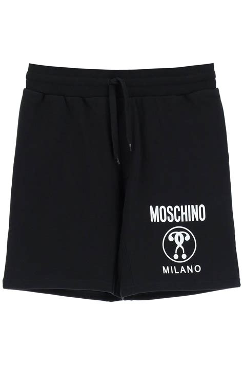 Moschino Double Question Mark Logo Sweatshorts | Editorialist