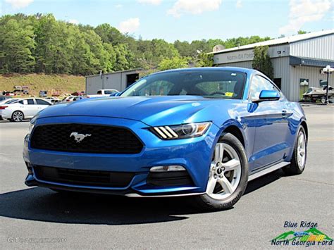 2017 Lightning Blue Ford Mustang V6 Coupe 141980773 Photo 1