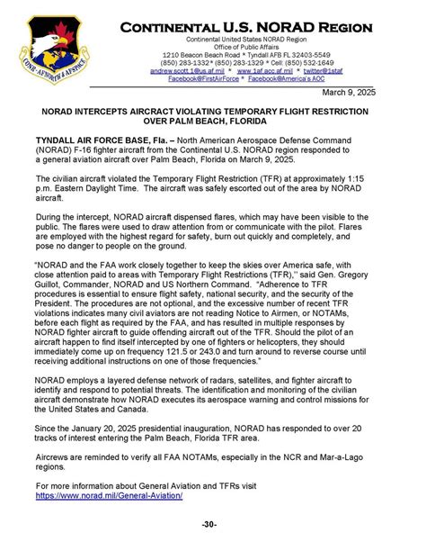 BREAKING: US fighter jets intercept aircraft over Mar-a-Lago – The ...