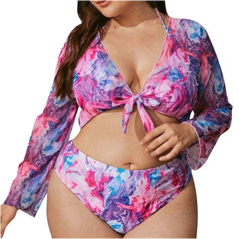 Quyuon Bikini Swimsuits For Women Piece Plus Size Bathing Suit Women