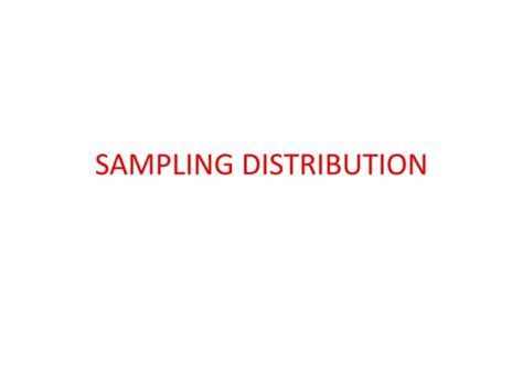 Ppt Sampling Distribution Powerpoint Presentation Free Download Id