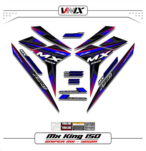 Striping Mx King Motif D Yamaha Sniper Mxi Sticker Mxking