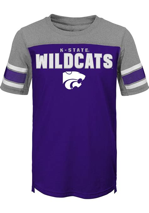 K State Wildcats Youth 50 Yard Dash Short Sleeve Fashion T Shirt