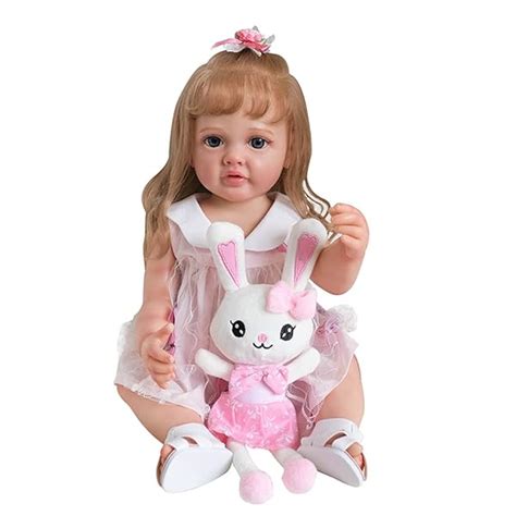 Lonian 22 Inch 55cm Full Silicone Body Handmade Reborn Baby Girl Doll