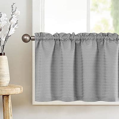 Bentrilisa Boho Crochet Window Tiers Curtains For Kitchen Cafe Beige