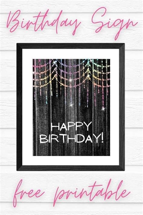 23 free printable happy birthday signs – Artofit