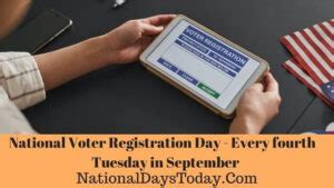 National Voter Registration Day Why This Day