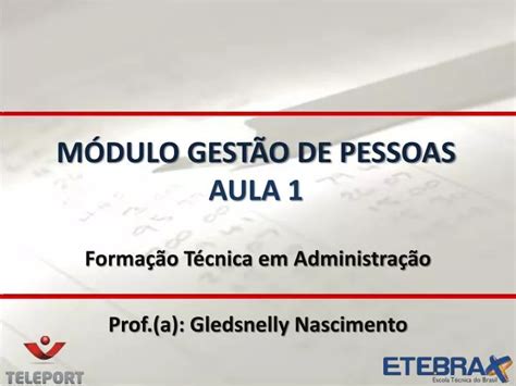 Ppt M Dulo Gest O De Pessoas Aula Powerpoint Presentation Free