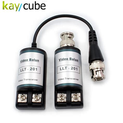 Twisted Single Channel Passive Video Balun Transceiver CCTV DVR Camera