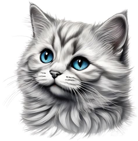 A Sketch Of A Munchkin Cat Ai Generated 33254896 Png