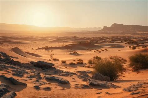 Premium AI Image | Desertification desert landscape symbolizing the ...