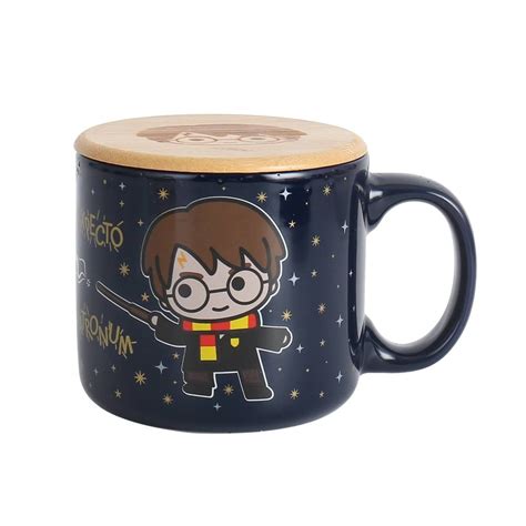 Taza de Harry Potter de Cerámica 500 ml con Tapa de Bambú Walmart