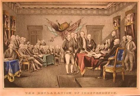 Signing The Declaration Of Independence John Trumbull New England