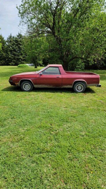 1984 Dodge Rampage Pickup Red Fwd Automatic Base Classic Dodge