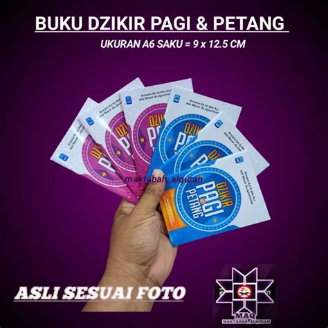 Jual Buku Saku Dzikir Pagi Dan Petang Di Lengkapi Doa Dan Dzikir