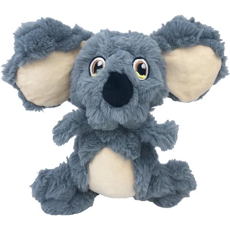 Kong Scrumplez Koala Dog Toy Grey Medium