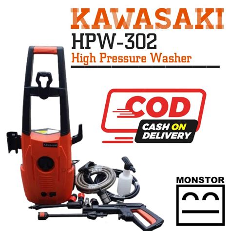 KAWASAKI HPW 302 High Pressure Washer Complete Set Ready To Use