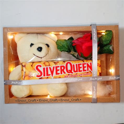 Jual Kado Ulang Tahun Cewek Cowok Wisuda Gift Box Boneka Beruang Coklat