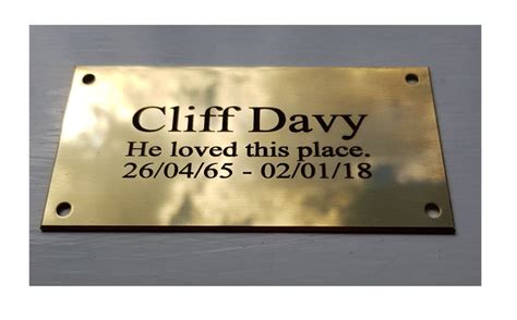 Polished BRASS Plaques Brass Memorial Plaques Beautifully - Etsy