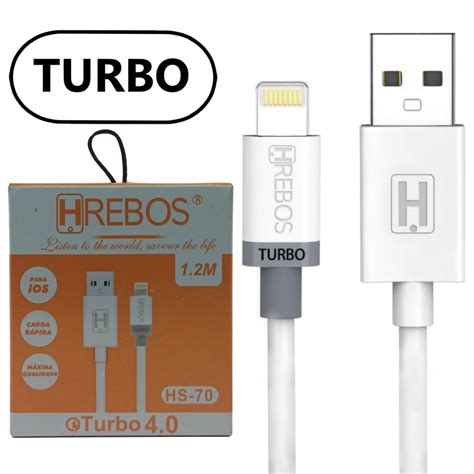 Cabo Carregador Iphone Turbo Lightning Ios 1 2m Original Hrebos Alta Qualidade Shopee Brasil