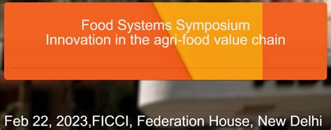 Food Systems Symposium Innovation in Agri-food Value Chain