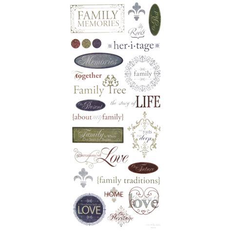 Family Heritage Stickers | Hobby Lobby | 549154