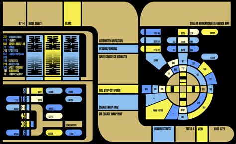 Stellar Navigational Reference Map Lcars Star Trek Star Trek