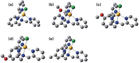 Optimized Structures Of C1 C5 A E Hydrogens Are Omitted For Clarity