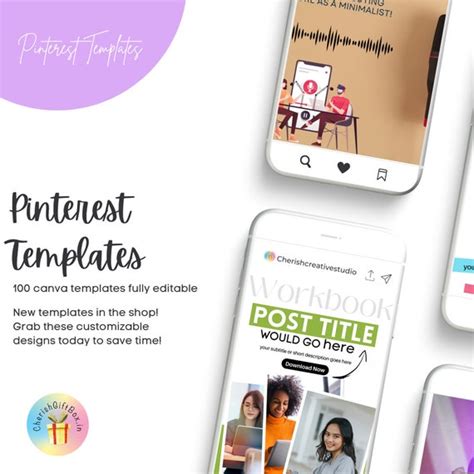 Canva Pinterest Templates - Etsy