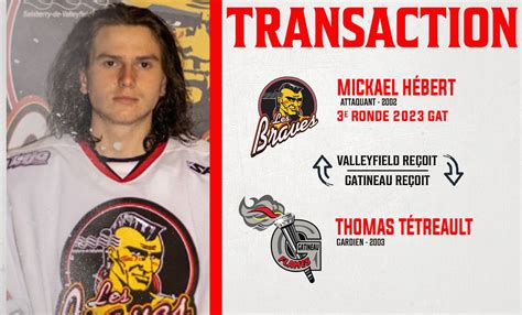 Thomas Tétreault s amène à Gatineau Flames de Gatineau