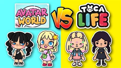 🔴 Toca Boca Vs Avatar World 💙 Toca Life World Which is better🍗 Experimente a adrenalina de ...