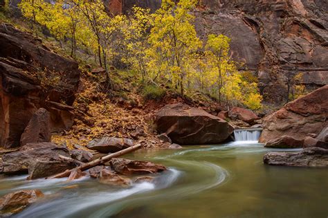 Fonds Decran Usa Parc Rivières Parc National De Zion Utah Falaise